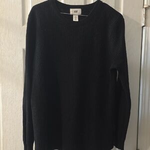 H&M Classic Black Crewneck Sweater for Men